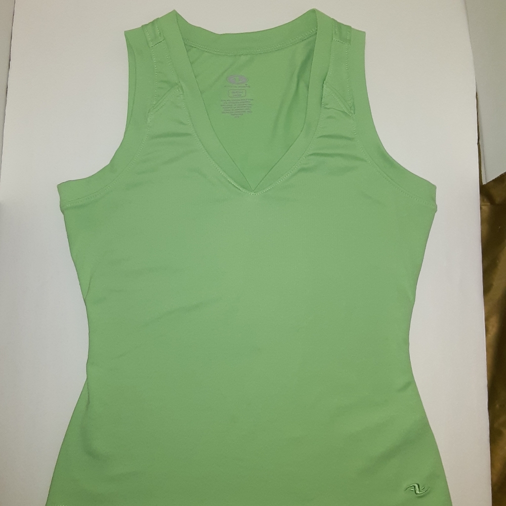 Athletic Works Green Tank Top Women's Small